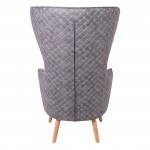 Ola Πολυθρόνα Μπερζέρα Ύφασμα Γκρι c531482