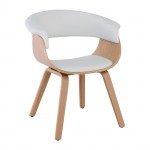 Ermis Πολυθρόνα Φυσικό Pu Άσπρο c531530