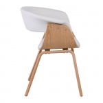 Ermis Πολυθρόνα Φυσικό Pu Άσπρο c531530