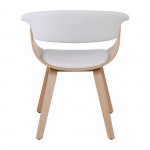 Ermis Πολυθρόνα Φυσικό Pu Άσπρο c531530