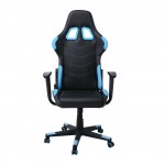 Gaming Πολυθρόνα Γραφείου Ανάκλιση Πλάτης έως 90 Pu Μαύρο Μπλε c531533