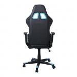 Gaming Πολυθρόνα Γραφείου Ανάκλιση Πλάτης έως 90 Pu Μαύρο Μπλε c531533