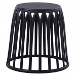 Soba Σκαμπό Στοιβαζόμενο PP UV Μαύρο c531561