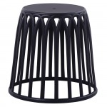 Soba Σκαμπό Στοιβαζόμενο PP UV Μαύρο c531561