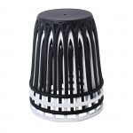 Soba Σκαμπό Στοιβαζόμενο PP UV Μαύρο c531561