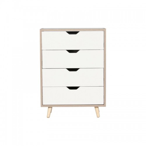 Notte Συρταριέρα με 4 Συρτάρια Απόχρωση Sonoma Άσπρο c531576