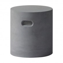 Beton Cylinder Σκαμπό Κήπου Βεράντας Cement Grey c531623