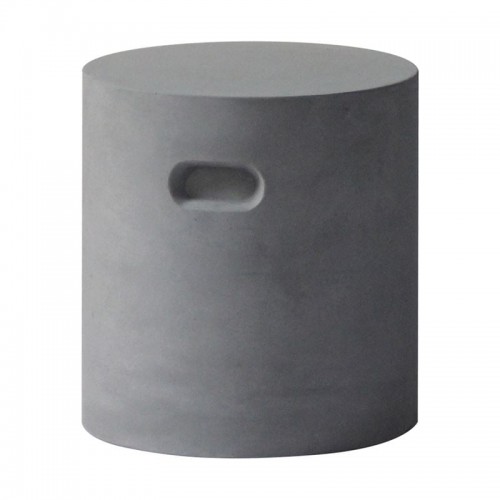 Beton Cylinder Σκαμπό Κήπου Βεράντας Cement Grey c531623