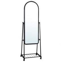 Ria Small Καθρέπτης Δαπέδου Μέταλλο Βαφή Μαύρο c531635