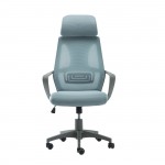 Πολυθρόνα Γραφείου Διευθυντή Γκρι Mesh Μπλε c531649