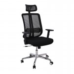 Πολυθρόνα Γραφείου Διευθυντή Mesh Μαύρο Μπράτσα up down c531692