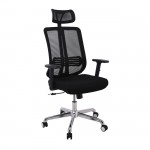 Πολυθρόνα Γραφείου Διευθυντή Mesh Μαύρο Μπράτσα up down c531692