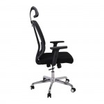 Πολυθρόνα Γραφείου Διευθυντή Mesh Μαύρο Μπράτσα up down c531692