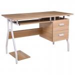 Uno Γραφείο Η Υ Μέταλλο Βαφή Άσπρο Melamine Απόχρωση Sonoma c531694