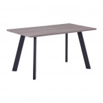 Basta Τραπέζι Κουζίνας Τραπεζαρίας Μέταλλο Βαφή Μαύρο Sonoma Oak c531713