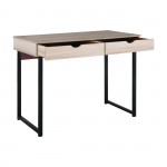 Γραφείο με 2 Συρτάρια Μέταλλο Βαφή Μαύρο Maple c531752