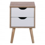 Notte Κομοδίνο Απόχρωση Sonoma Άσπρο Πόδι Φυσικό c531779