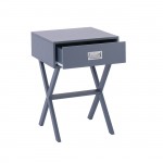 Luci Κομοδίνο Γκρι Λάκα MDF c531783