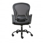 Πολυθρόνα Γραφείου Βάση Μέταλλο Βαφή Μαύρο Mesh Μαύρο PP Μαύρο c531801