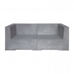 Beton 2Θέσιος Kαναπές Κήπου Βεράντας Cement Grey c531866