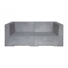 Beton 2Θέσιος Kαναπές Κήπου Βεράντας Cement Grey c531866