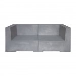 Beton 2Θέσιος Kαναπές Κήπου Βεράντας Cement Grey c531866