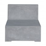 Beton Καρέκλα Σαλονιού Κήπου Βεράντας Cement Grey c531867