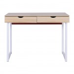 Γραφείο με 2 Συρτάρια Μέταλλο Βαφή Άσπρο Maple c531902