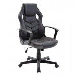 Gaming Πολυθρόνα Mesh Pu Μαύρο Γκρι c531905