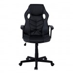 Gaming Πολυθρόνα Mesh Pu Μαύρο Γκρι c531905