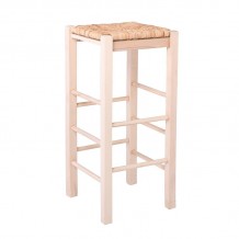 Tavern Σκαμπό BAR Οξιά Εμποτισμός Φυσικό Κάθισμα Ψάθα c531950