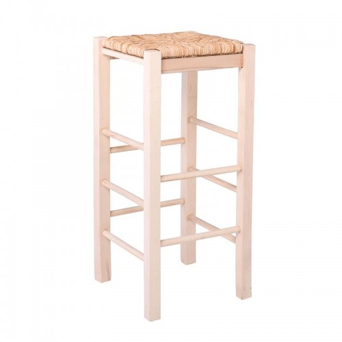 Tavern Σκαμπό BAR Οξιά Εμποτισμός Φυσικό Κάθισμα Ψάθα c531950