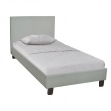 Dalton Κρεβάτι Μονό για Στρώμα 90x190cm Ύφασμα Απόχρωση Grey Stone c531981