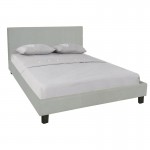 Dalton Κρεβάτι Διπλό για Στρώμα 140x190cm Ύφασμα Απόχρωση Grey Stone c531982