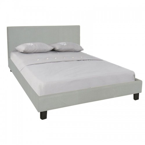 Dalton Κρεβάτι Διπλό για Στρώμα 140x190cm Ύφασμα Απόχρωση Grey Stone c531982