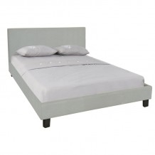 Dalton Κρεβάτι Διπλό για Στρώμα 160x200cm Ύφασμα Απόχρωση Grey Stone c531983