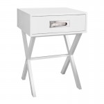 Luci Κομοδίνο Άσπρο Λάκα MDF c531986