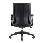 Πολυθρόνα Γραφείου Mesh Μαύρο Ύφασμα Μαύρο c532018