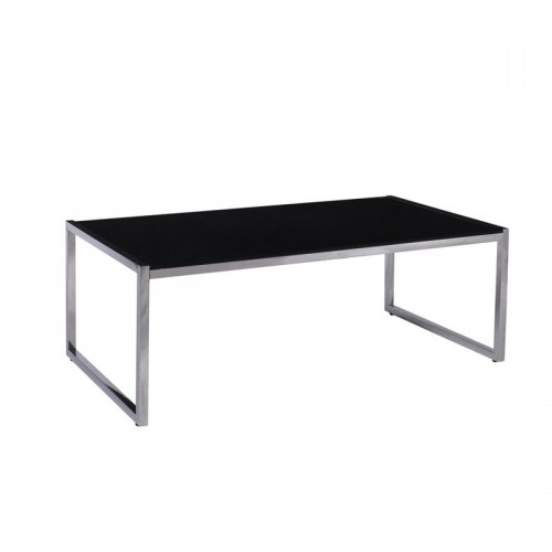 Azione Τραπεζάκι Σαλονιού Καθιστικού 120x60cm Inox Μαυρό Γυαλί 8mm c532029