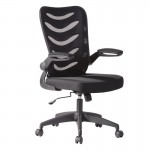 Πολυθρόνα Γραφείου Mesh Μαύρο Ύφασμα Μαύρο c532060