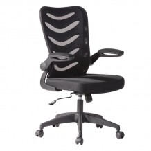 Πολυθρόνα Γραφείου Mesh Μαύρο Ύφασμα Μαύρο c532060