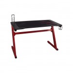 GAMING Γραφείο 120x60cm τ Carbon Μέταλλο Βαφή Κόκκινο c532106