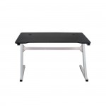 GAMING Γραφείο 120x60cm τ Carbon Μέταλλο Βαφή Άσπρο c532107