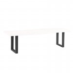 Liz Βάση Set 2 τεμαχίων 30x6 H 43cm για Τραπεζάκι Σαλονιού Μέταλλο Μαύρο c532115