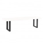 Liz Βάση Set 2 τεμαχίων 30x6 H 43cm για Τραπεζάκι Σαλονιού Μέταλλο Μαύρο c532115