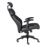 Πολυθρόνα Γραφείου Διευθυντή Microfiber Μαύρο PU Μαύρο c532158