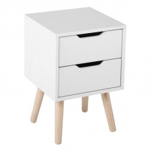 Notte Κομοδίνο Απόχρωση Άσπρο Πόδι Φυσικό c532162