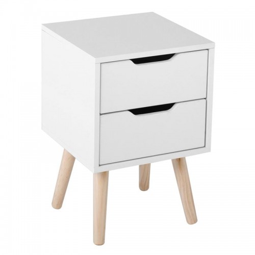 Notte Κομοδίνο Απόχρωση Άσπρο Πόδι Φυσικό c532162