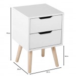 Notte Κομοδίνο Απόχρωση Άσπρο Πόδι Φυσικό c532162