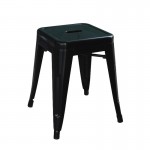 Intra Σκαμπό Στοιβαζόμενο Μέταλλο Βαφή Μαύρο c532212